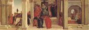Filippino Lippi Three Scenes from the Story of Esther Mardochus (mk05) oil painting